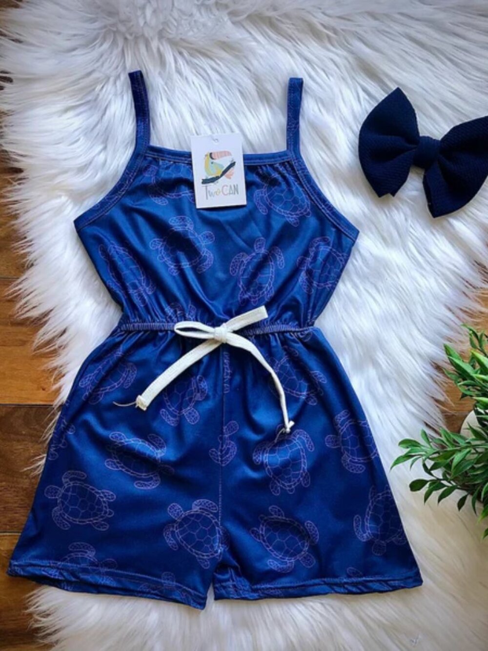 Blue Turtles Romper